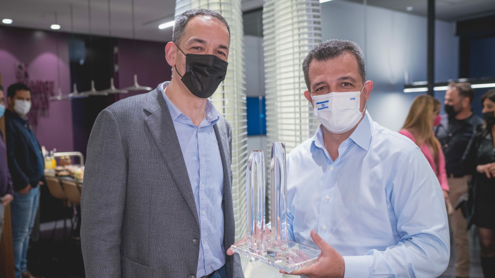 רון אבידן וכרמל שאמה-הכהן (צילום: אילן ספירא)