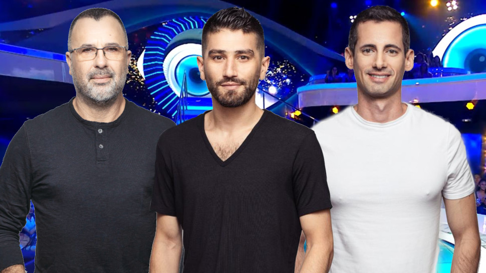 אילון אקון, יהודה יצחקוב, רמי ורד, האח הגדול (צילום: מיכה לובטון,צילום מסך רשת 13)