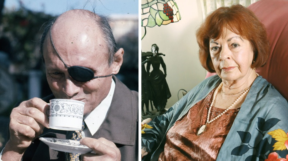 הדסה מור, משה דיין (צילום: מירי צחי,שמואל רחמני)