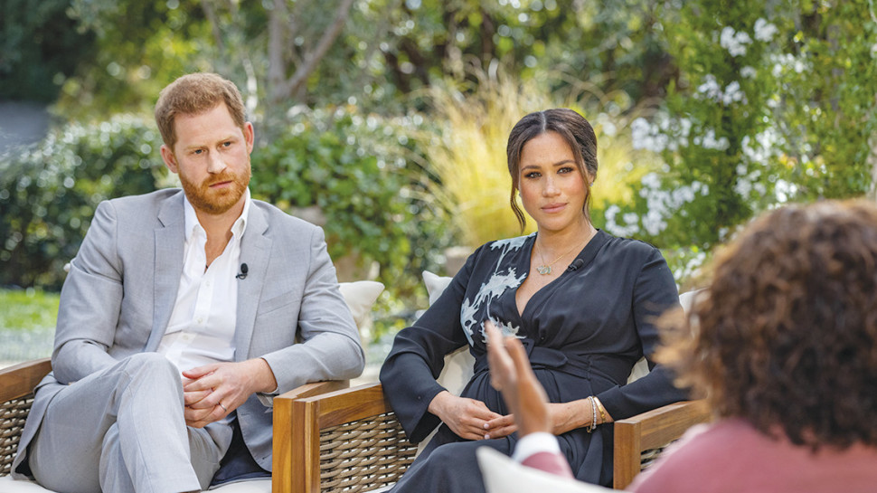 הנסיך הארי ומייגן מרקל בריאיון עם אופרה ווינפרי (צילום: רויטרס)