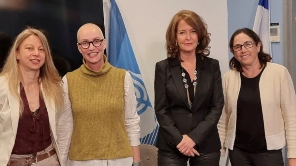 עודדה פרץ, שולמית גרי, רוית דקל ונורית פלתר איתן  (צילום: דוברות בנק ישראל)
