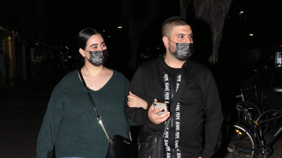 שלומי יפרח וארוסתו טליה (צילום: אור גפן)