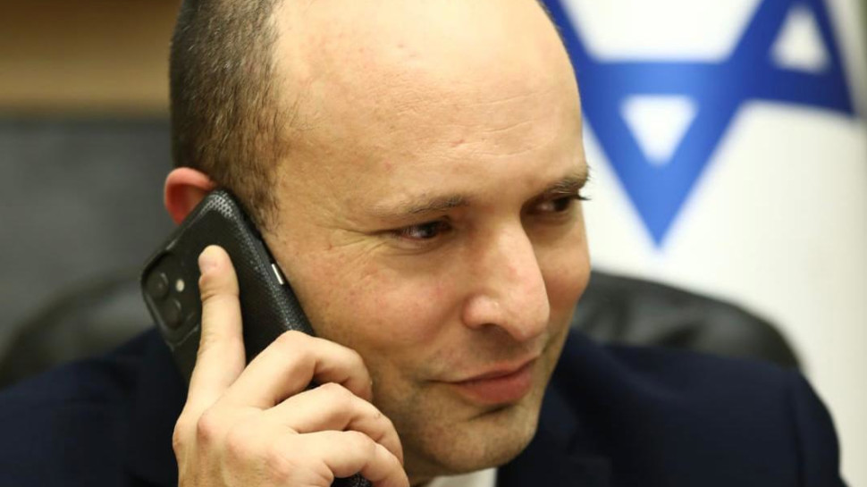 ראש הממשלה נפתלי בנט בשיחה עם נשיא ארצות הברית ג'ו ביידן (צילום: אריאל זנדברג)