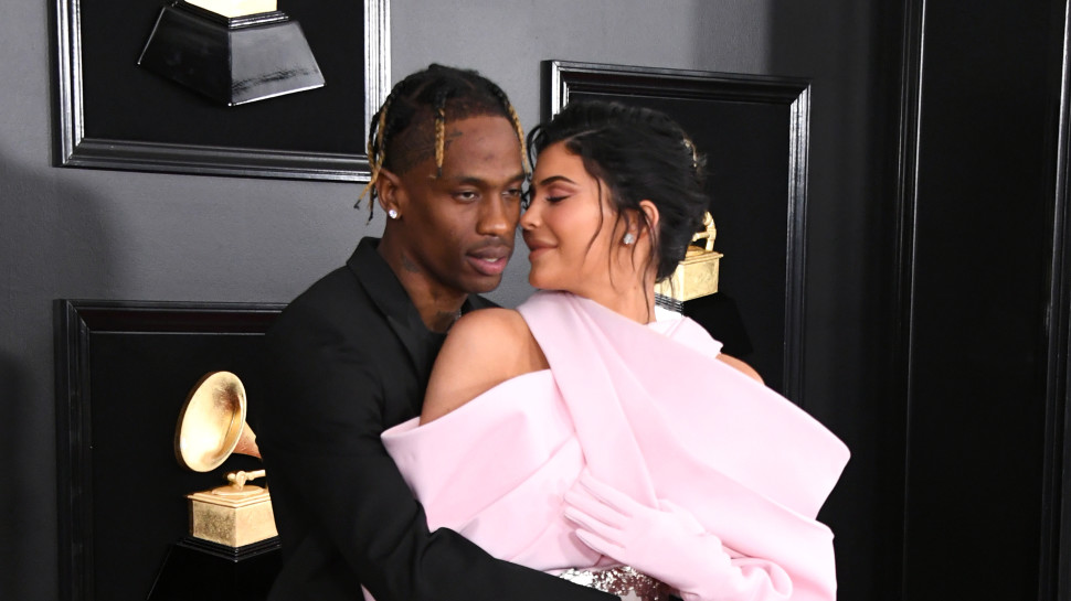 קיילי ג'נר, טרוויס סקוט (צילום:  Jon Kopaloff/getty images)