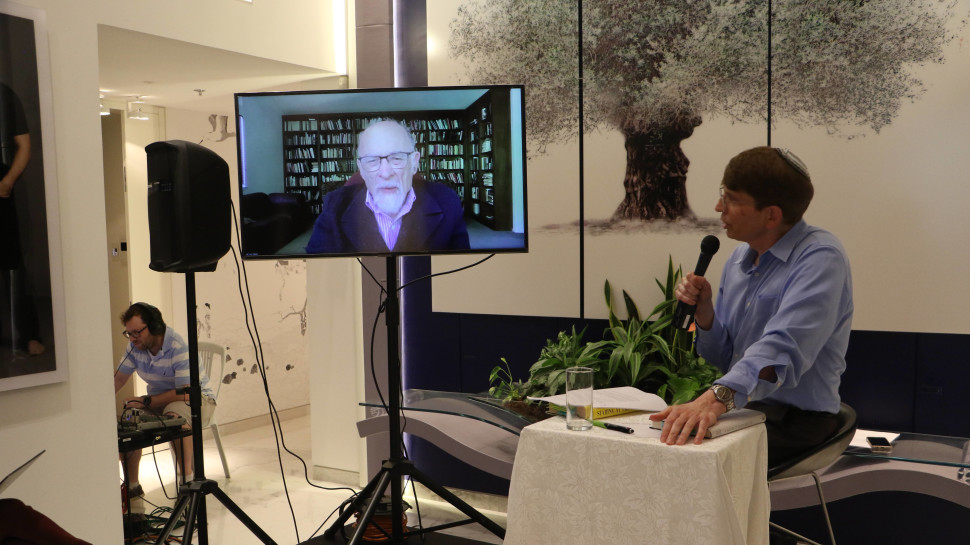 פרופ' בן קורן וארווין יאלום (צילום: ריצ'רד שבי ציון)