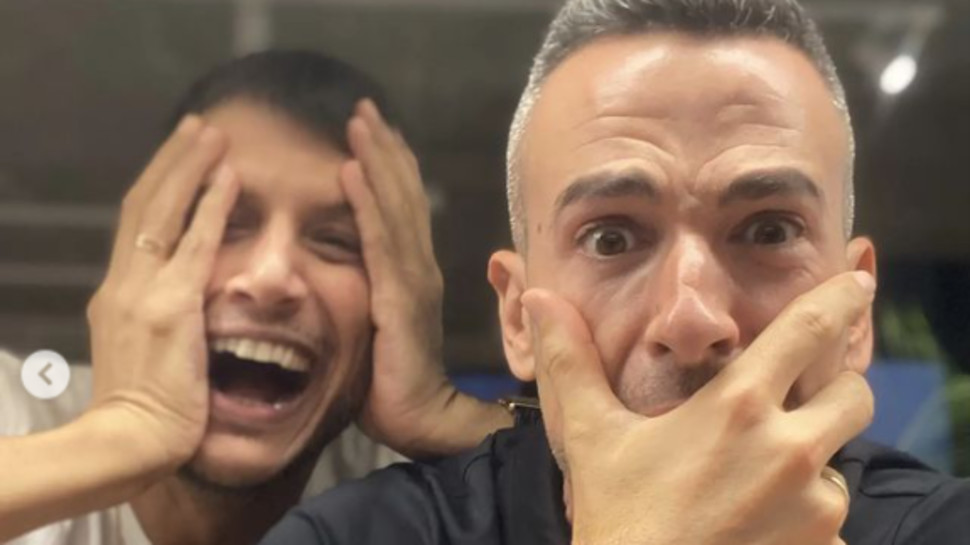 אלברט אסקולה, אסי עזר (צילום: צילום מסך אינסטגרם)