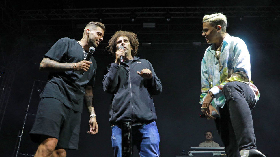 סטטיק, יוסי גביזון ובן אל  (צילום: דנה קופל)