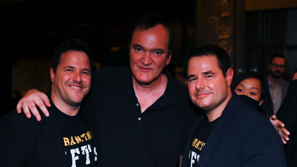 ניר זיסקינד, קוונטין טרנטינו וגיא זיסקינד (צילום: Corey Sipkin)