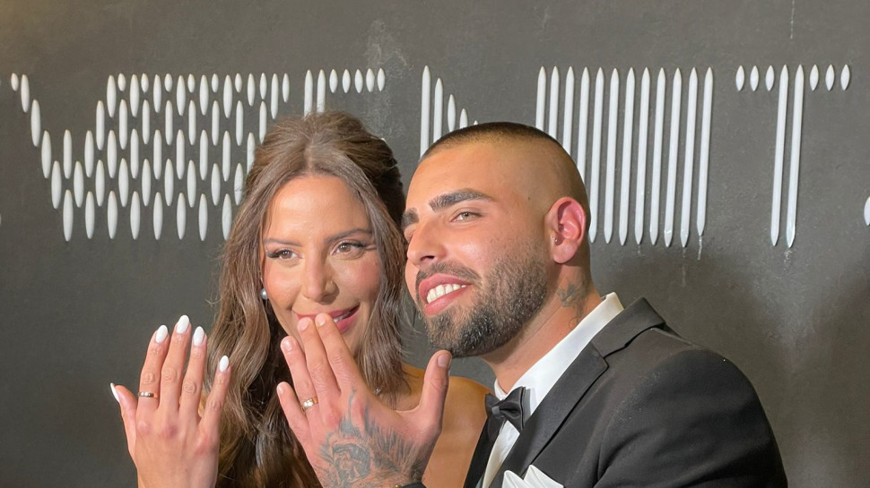 נסרין קדרי ורום שמיר, יום החתונה (צילום: עומרי לוי)