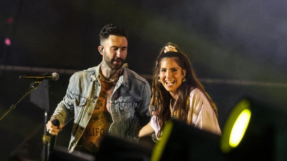 קורל ביסמוט, אדם לוין, מארון 5 (צילום: גיא פריבס)