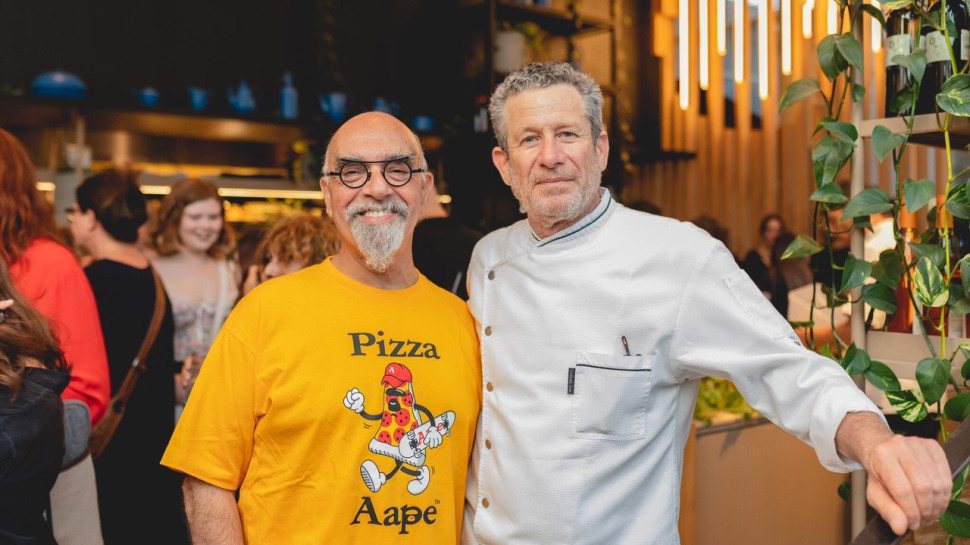  אורי שפט וישראל אהרוני (צילום: אריאל עפרון)