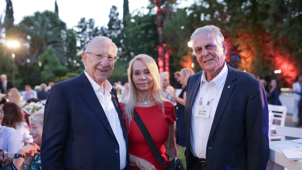 דן שכטמן, שרית צמח וראובן ריבלין (צילום: דוד סאלם - זוג הפקות)