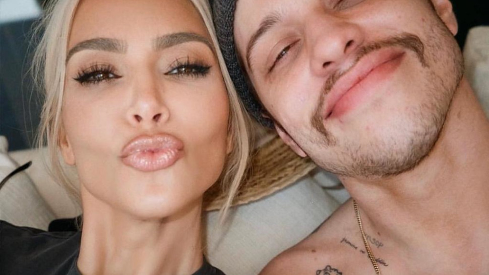 קים קרדשיאן ופיט דיווידסון (צילום: צילום מסך אינסטגרם)