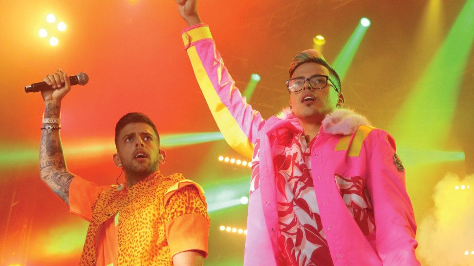 סטטיק ובן אל בהופעה (צילום: דנה למברגר)