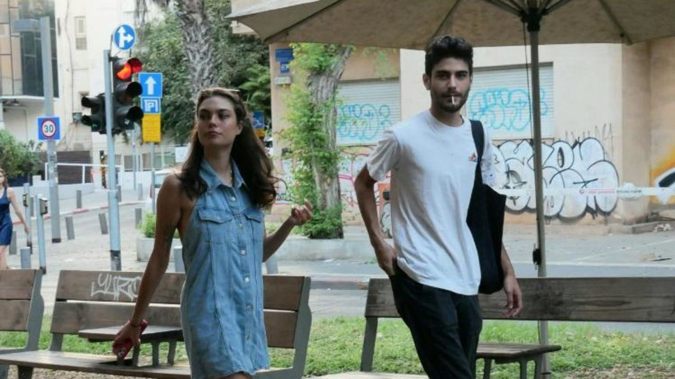 אופק לוי ובת הזוג נועם שחר (צילום: אמיר מאירי)