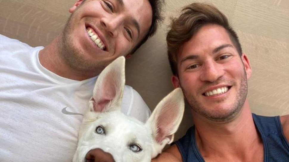 שון קופלר ובן זוגו מיכאיל בורץ (צילום: צילום מסך אינסטגרם)