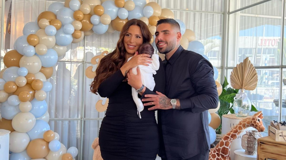 נסרין קדרי ובעלה רום שמיר חוגגים ברית לבנם הבכור (צילום: קורל כראדי)