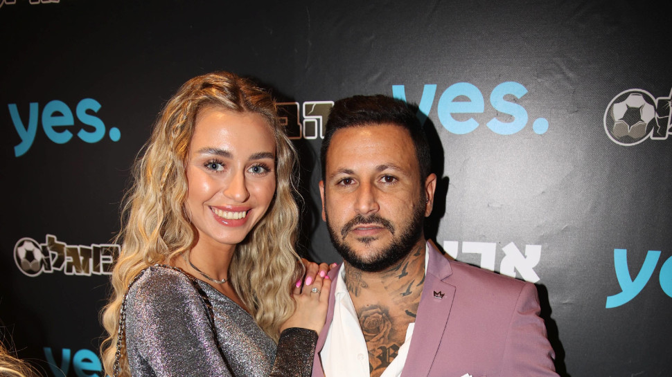 אוהד בוזגלו ובת זוגו מריה (צילום: אור גפן)