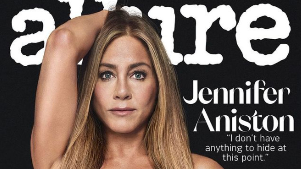 ג'ניפר אניסטון על שער מגזין Allure (צילום: צילום מסך אינסטגרם)