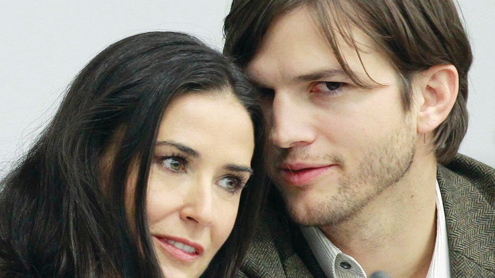 אשטון קוצ'ר ודמי מור  (צילום: רויטרס)