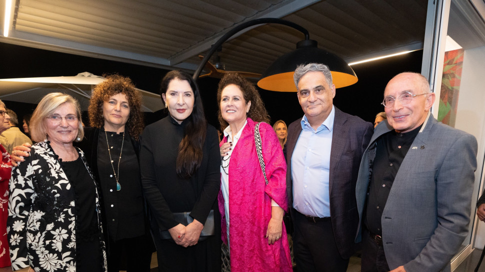 רון רובין, דורון לבנת, בתיה שני, מרינה אברמוביץ', אורה סטיבה וטובה סגול (צילום: רועי חרמוני)