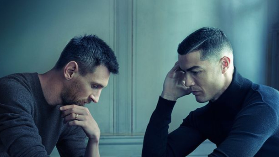 רונאלדו ומסי ללואי ויטון (צילום: צילום מסך אינסטגרם,אנני ליבוביץ)