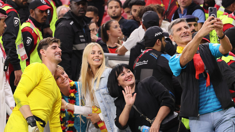 משפחת גרציג וטיבו קורטואה במונדיאל (צילום: Getty images)