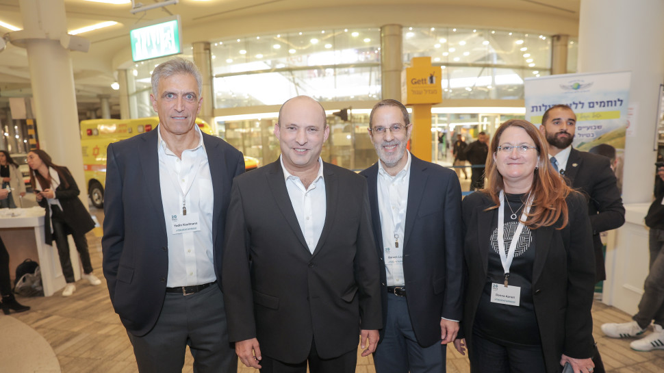 דנה עזריאלי, ברוך ליפנר, נפתלי בנט וידין קאופמן (צילום: שי בן סניור)