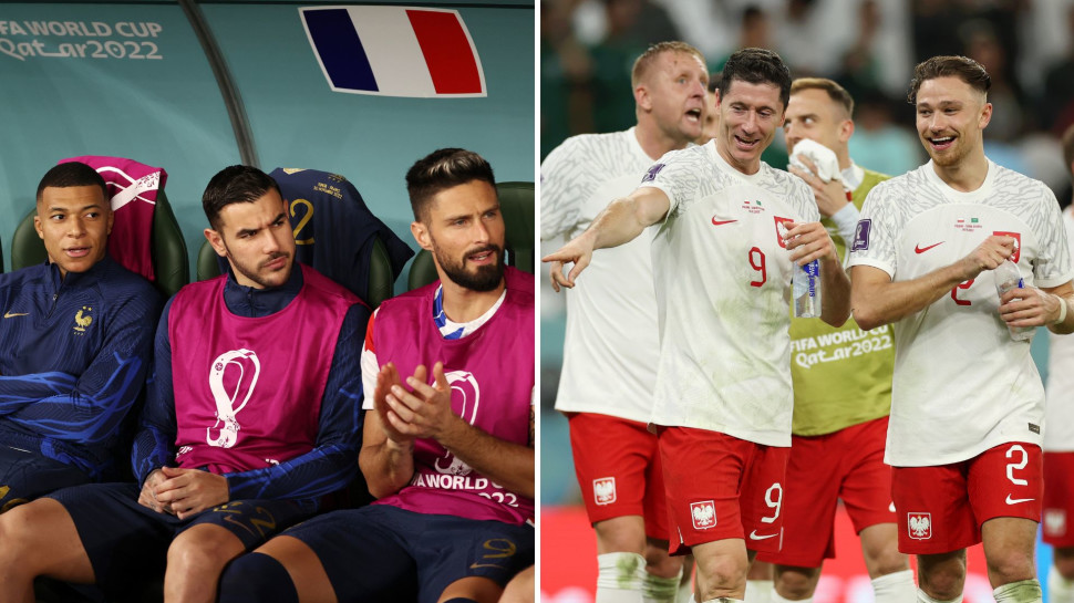 נבחרת פולין, נבחרת צרפת, מונדיאל (צילום: Lars Baron/Getty Images,Ryan Pierse/Getty Images)