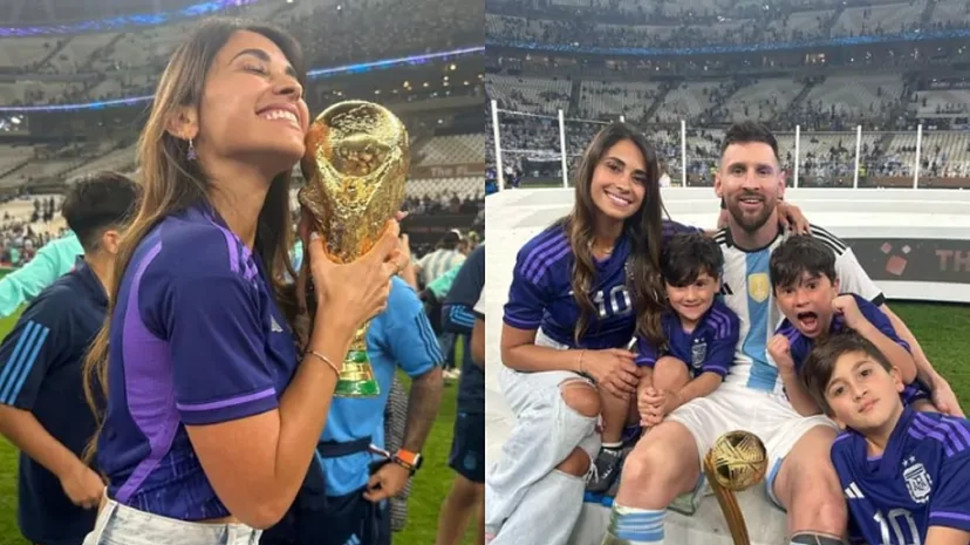 ליונל מסי, אנטונלה והילדים (צילום: צילום מסך אינסטגרם)