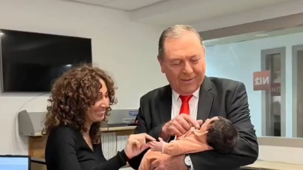 עודד בן עמי ומעיין פרתי (צילום: צילום מסך אינסטגרם)