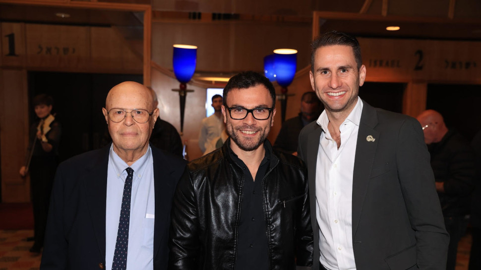 אנדרו דאנוס, נועם גרשוני ואלי בירנבאום (צילום: נדב הולצמן)