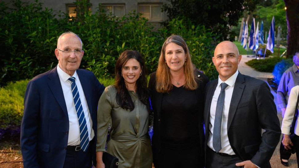 אלון חן, אפרת ברון-הרלב, איילת שקד ושמשון הראל (צילום: אוהד הרכס ואיתי בלסון מכון ויצמן למדע)