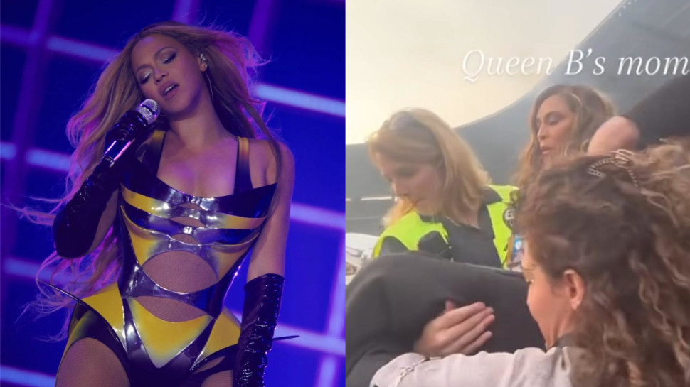 טינה נואלס חולצה מהקהל בזמן שביונסה היתה על הבמה (צילום: צילום מסך אינסטגרם,gettyimages)