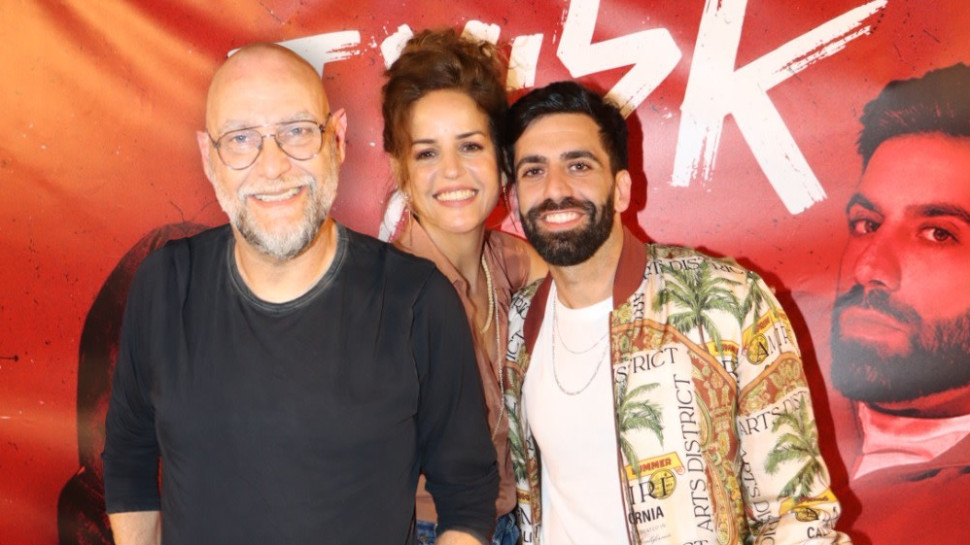 אליעד נחום, גלית גיאת, צביקה הדר (צילום: ניר פקין)