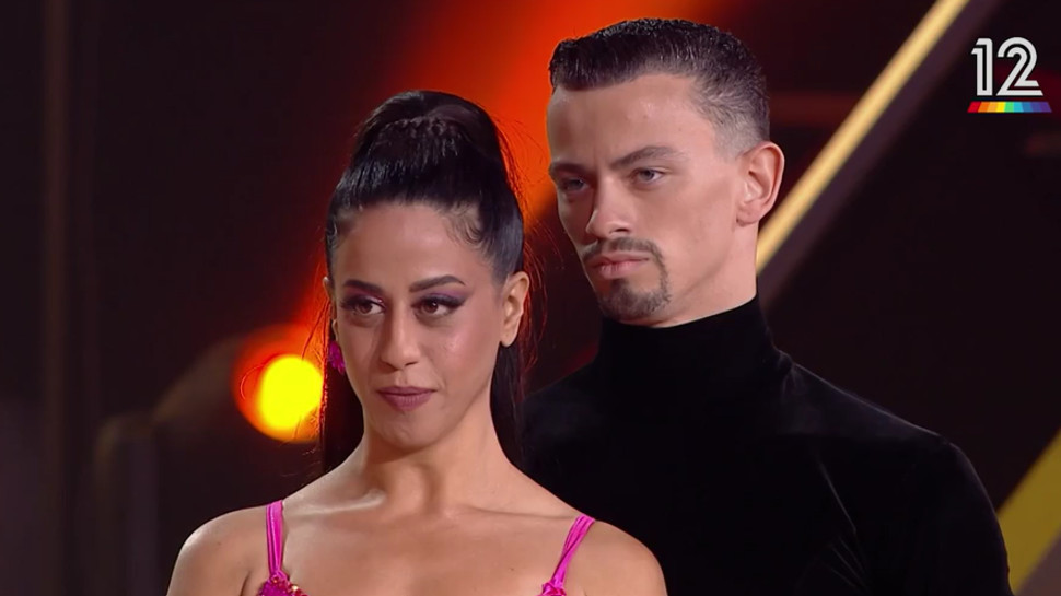 רוקדים עם כוכבים, עדי חבשוש וארטיום ליאסקובסקי (צילום: צילום מסך קשת 12)