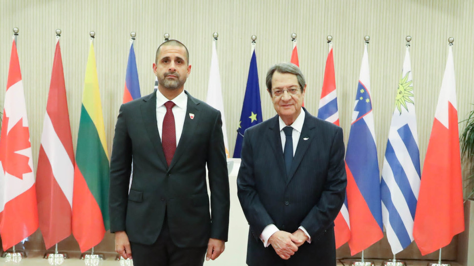 ניקוס כריסטודולידיס וח'אלד יוסף אל-ג'אהלמה (צילום: Press and Information Office, Ministry of Interior, Republic of Cyprus)