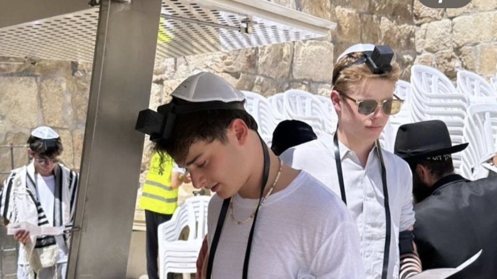 נואה שנאפ בכותל המערבי (צילום: צילום מסך אינסטגרם)