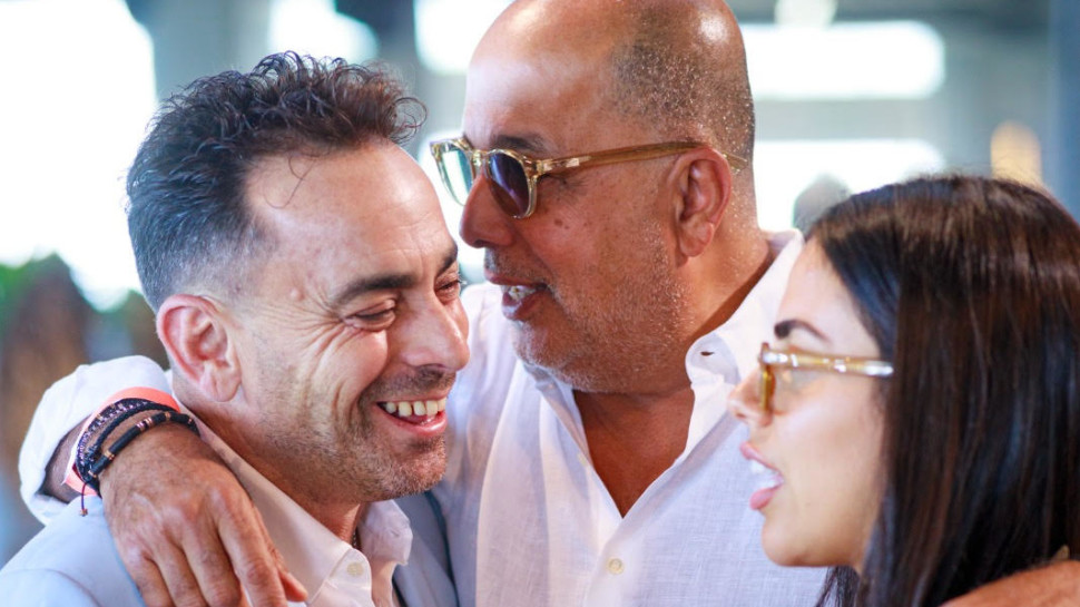 אור לוזון, עמוס לוזון ושי דואני (צילום: אמיר יעקובי)