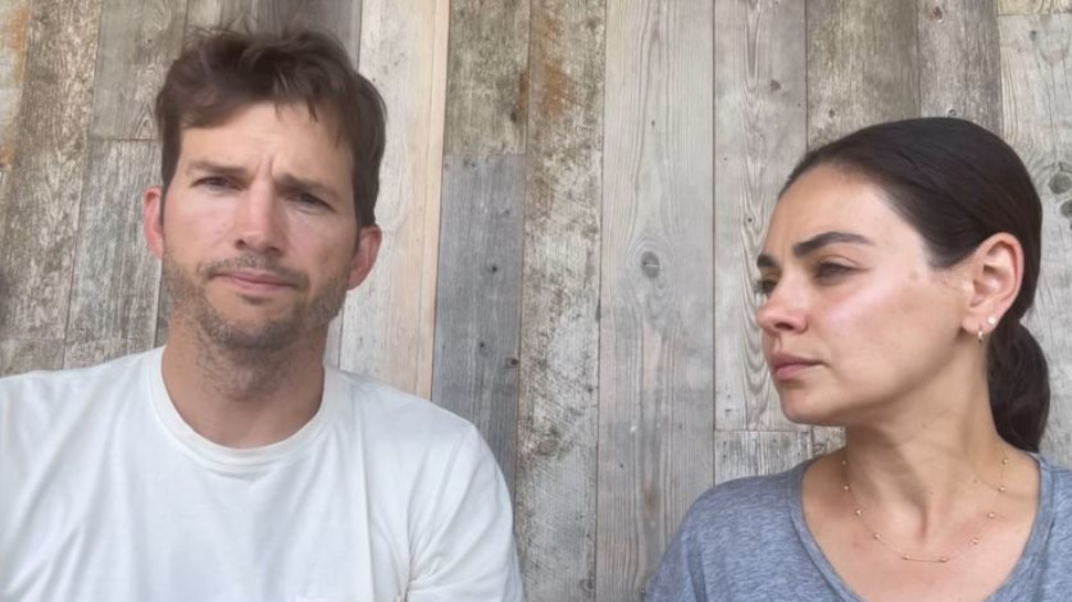 מילה קוניס, אשטון קוצ'ר (צילום: צילום מסך אינסטגרם)