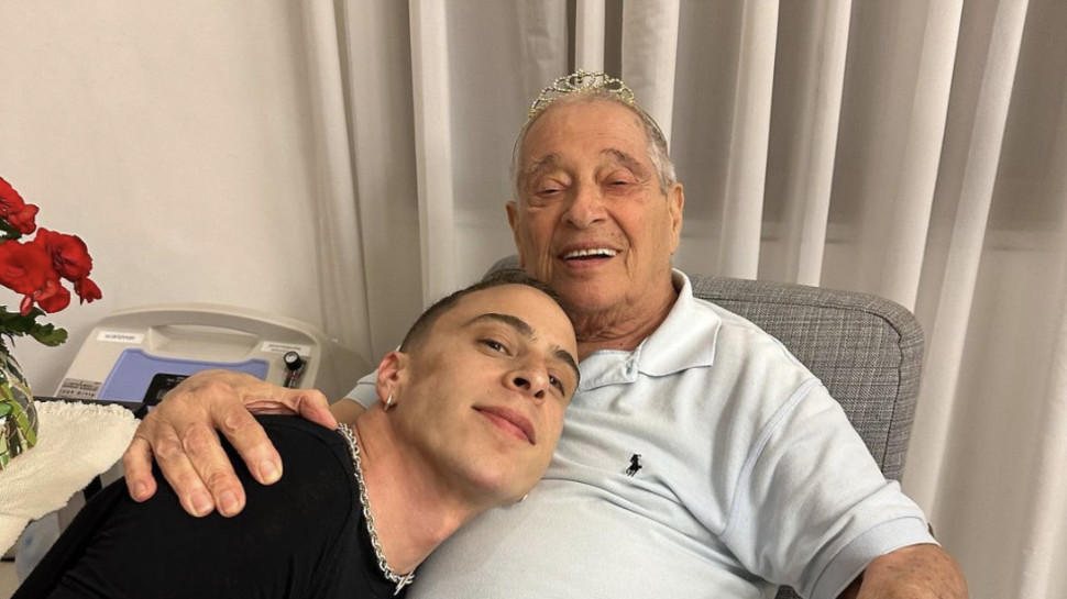 טום באום ואביו המנוח יצחק  (צילום: צילום מסך אינסטגרם)