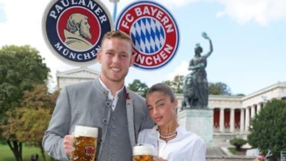 נועה קירל, דניאל פרץ, בחגיגות האוקטוברטפסט של באיירן מינכן (צילום: באדיבות בירה פאולנר)