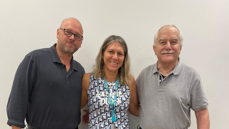 יאיר שמיר, אסנת לבציון קורח ונתי גינור (צילום: דוברות המרכז הרפואי שמיר)