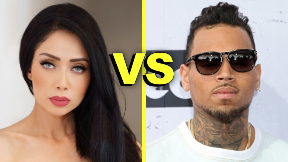 ניקול ראידמן נגד כריס בראון (צילום: אלמוג גבאי,Jesse Grant.GettyImages)