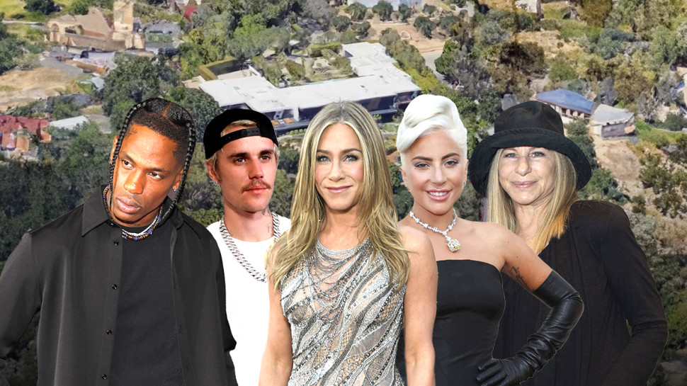 ג'ניפר אניסטון, ג'סטין ביבר, ליידי גאגא, ברברה סטרייסנד, טראוויס סקוט (צילום: רויטרס,Getty images, REUTERS/Andrew Kelly)