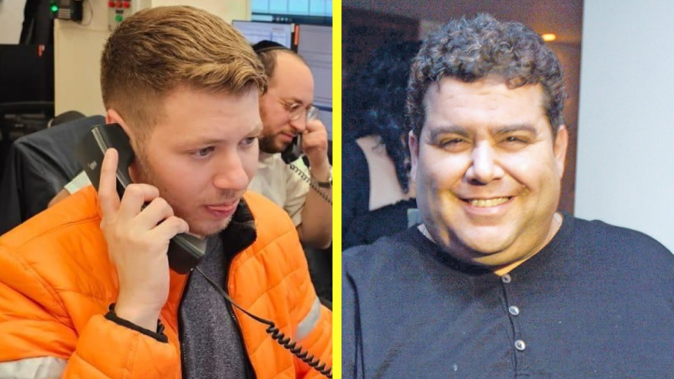 אבי ביטר ויאיר נתניהו (צילום: אמיר מאירי,דוברות איחוד הצלה)