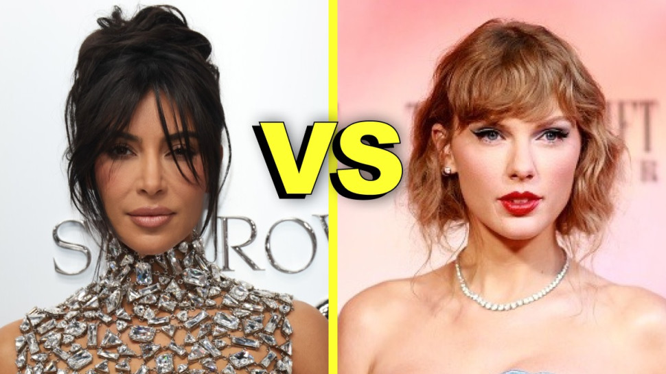 קים קרדשיאן וטיילור סוויפט (צילום: Dia Dipasupil/Getty Images,	Matt Winkelmeyer / Staff)