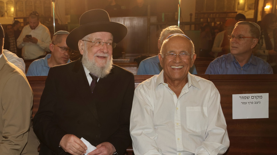 אביגדור קהלני, הרב לאו (צילום: אור גפן)