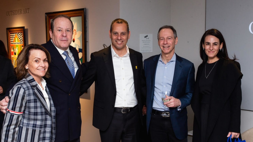 איימי שניידקראוט, ג'ף אהרונסון, אייל בן סימון, מארק פורטר ושרי אהרונסון (צילום: ג'ייסון קרוואלי, BFA)