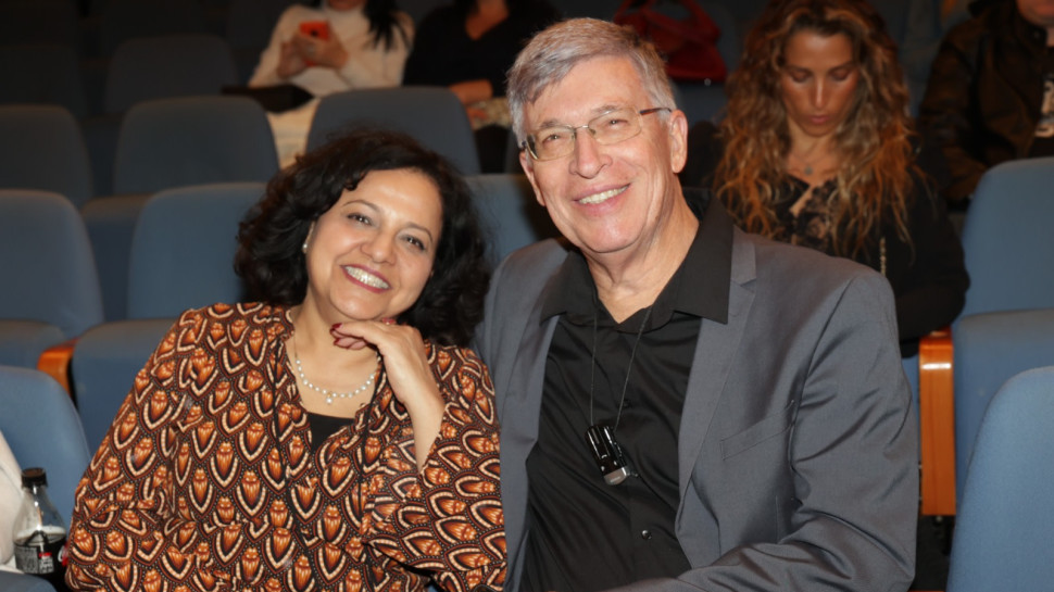 אבשלום קור, תרצה שקד (צילום: רפי דלויה)